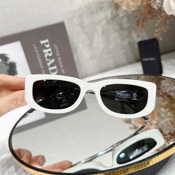 Prada White and Black Sunglasses main image 9